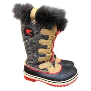Sorel Tofino Tall Fur Cuff Snow Boot Women size 6.5